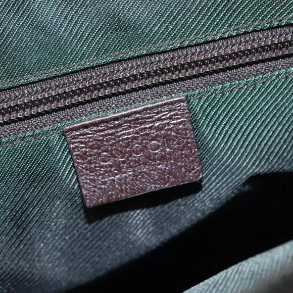 GUCCI GG Canvas Shoulder Bag Beige Gold - Picture 14 of 16